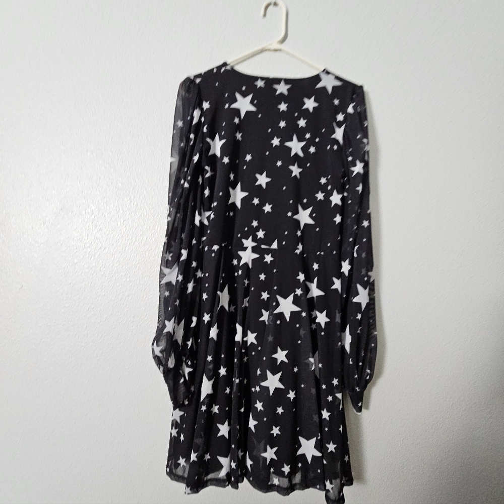 Black Milk Starry Print Dress Sz L - Picture 4 of 4